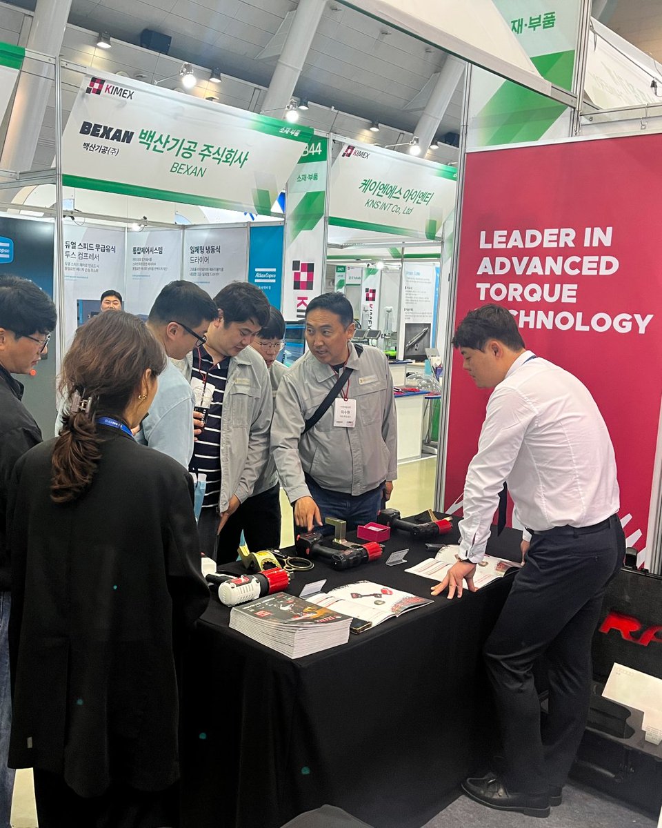 RADTorque's tweet photo. We’re live at KIMEX 2026!

RAD Torque Systems is at the CECO in Korea from May 19–21, alongside our official country distributor, Bolttech. https://t.co/UYRCZgqiKr