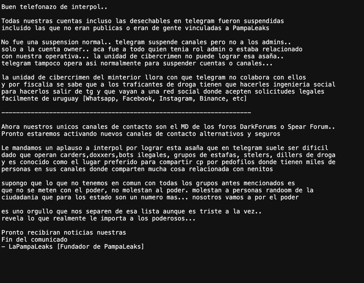 anakinswal's tweet photo. 🚨🇺🇾#Uruguay El grupo #lapampaleaks publico en un foro de UnderGround link de acceso a BD de #Dnic (Direccion Nacional de Identificacion Civil) con 5.8 millones de registros.
La BD se llama dnic uruguay.db y pesa 225MB https://t.co/o2MHDV2VH0
