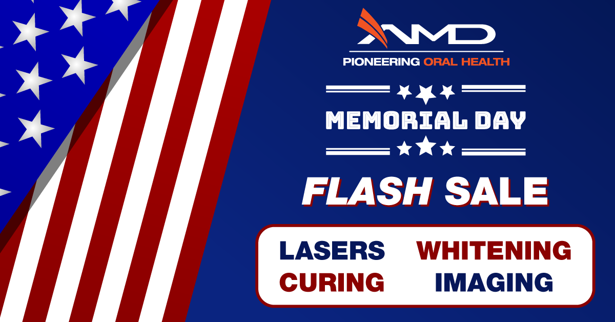 amdlasers's tweet photo. ❤️ Memorial Day Flash Sale! 💙
All weekend, save 50% on Sheer White!, plus get extra savings on the Monet+ laser curing light, Acuity X-ray sensor, and Picasso lasers.
Get your practice ready for summer! ☀️🧉🍔
Shop now: https://t.co/7PZaubZNYr https://t.co/4Yt7hnrHzn