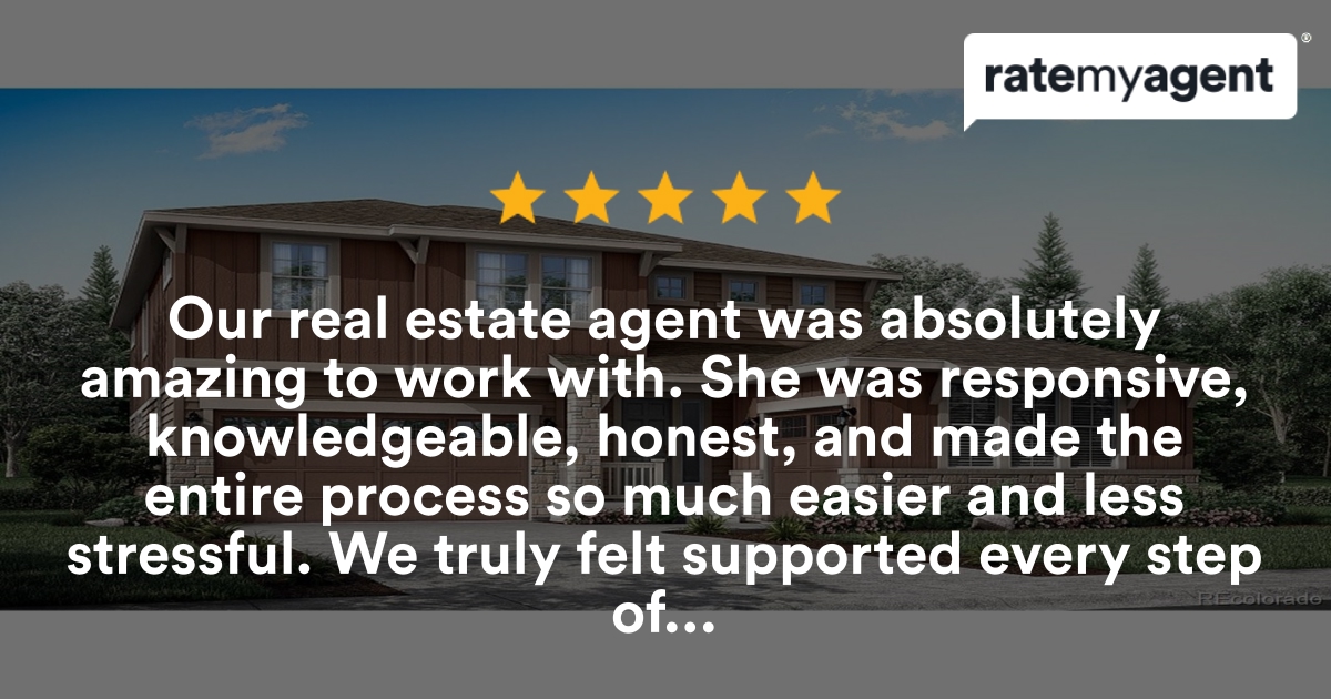 SellingParker's tweet photo. My latest RateMyAgent review in Castle Rock.

https://t.co/5AFRYU1Wwy

...
#ratemyagent #realestate #Realty_ONE_Group_Premier https://t.co/yp0GjmdJrW