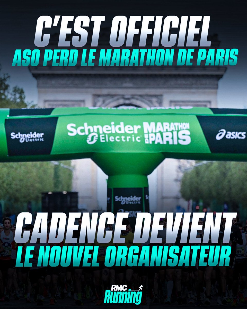 RMCrunning's tweet photo. 🚨 C’EST OFFICIEL : ASO PERD L’ORGA DU MARATHON DE PARIS ! 🚨

C’est une page qui se tourne pour le Marathon de Paris.

C’est désormais Cadence qui récupère les rênes… avec comme premier engagement forte : changer le parcours tous les ans.

https://t.co/uJF0zlEw2Q https://t.co/HxuCd2GkJt