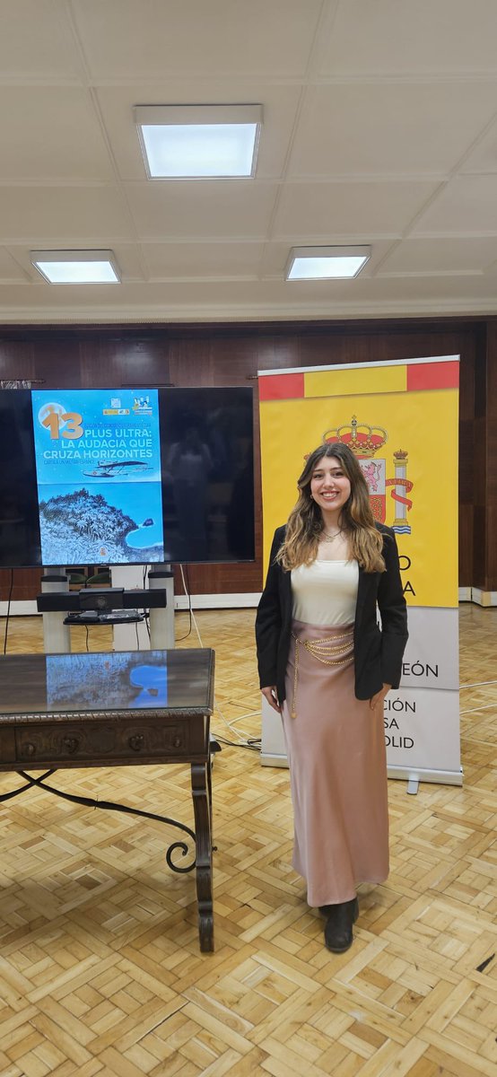 agustinasva's tweet photo. 🇪🇸 Nuestra alumna Alba Gómez Martín, de #1BTO, ha asistido hoy a la entrega de premios del certamen “Carta a un militar español” 👏✨

#AgustinasVA💙 https://t.co/e4uEyZJuIj