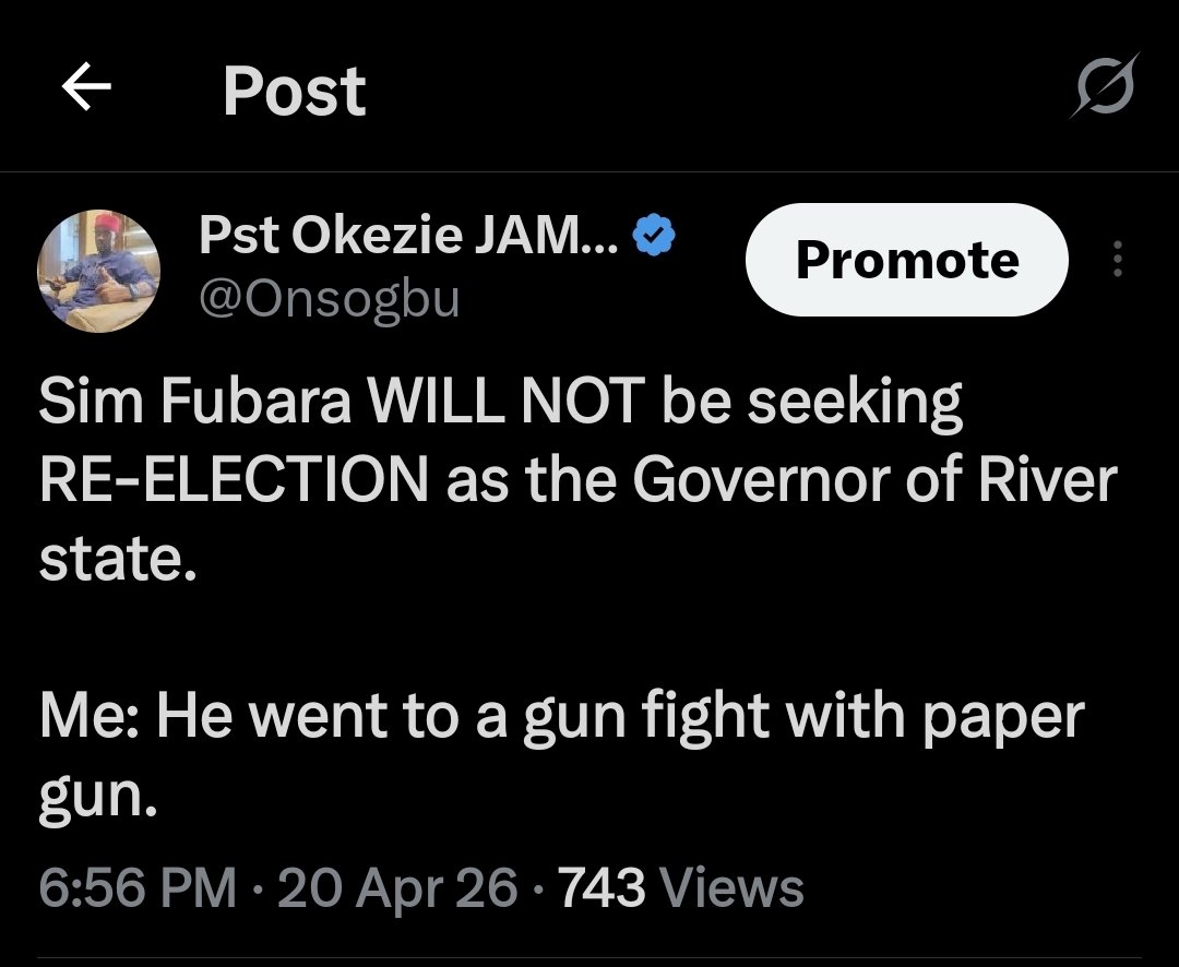 Pst Okezie JAMES Atañi 🦨 tweet media