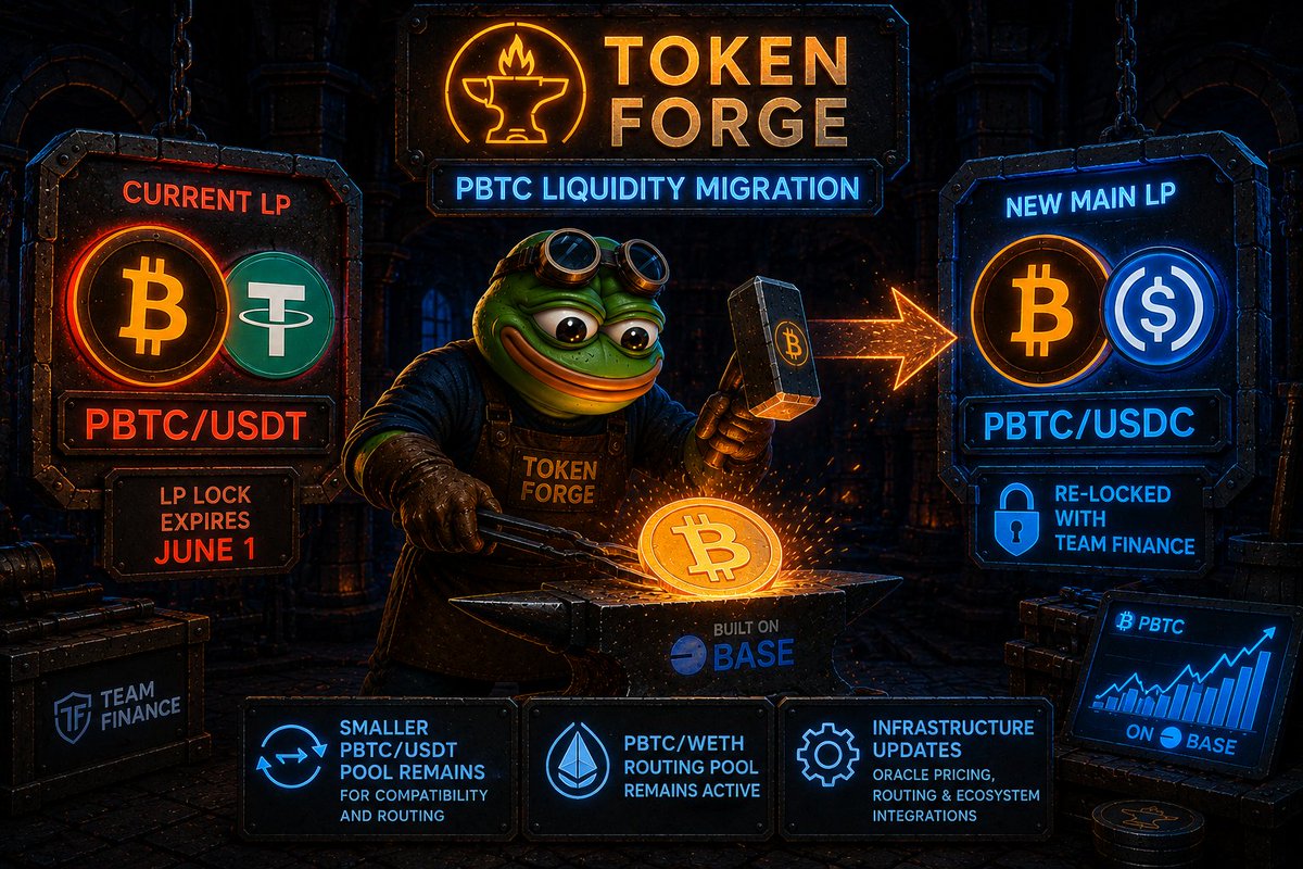 Token Forge on Base (PBTC) tweet media
