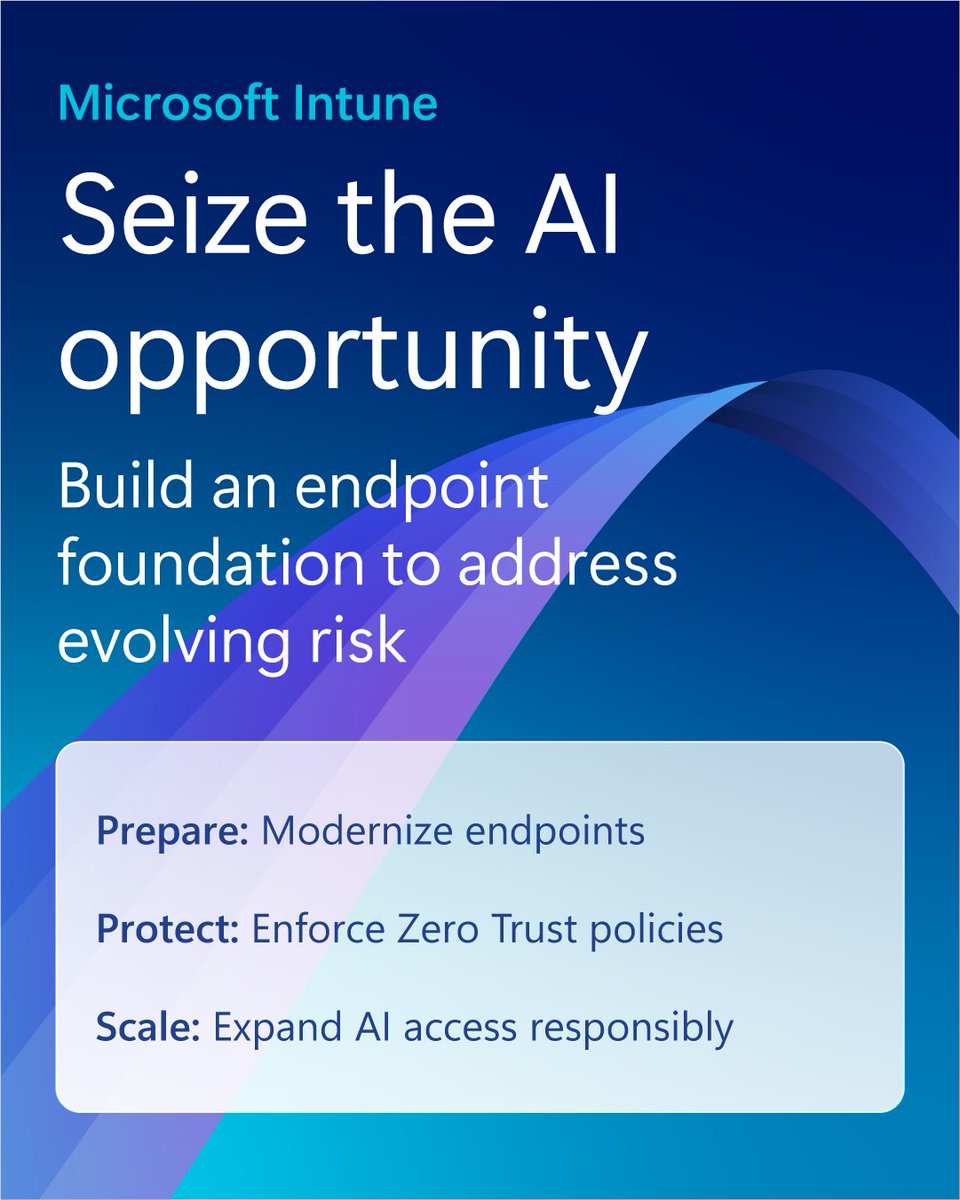 Microsoft Intune tweet media