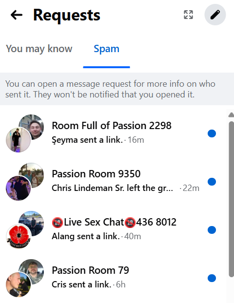 mark62ellis's tweet photo. @facebook @Meta Whilst you continue to close fake groups because your ai has failed to identify fake / scam activity - we're still being bombarded with scam messages. And reports about these messages just crash the system https://t.co/5Tj53tCqns