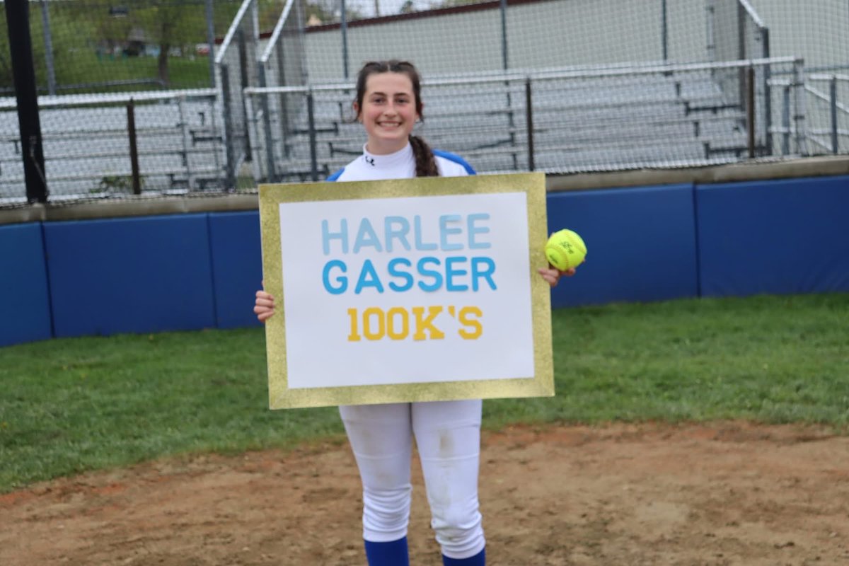 LewistonSftball's tweet photo. Congrats to our own Harlee Gasser on her 100th strikeout of the season today!  Hard work pays off! https://t.co/9oxHFiE7O0