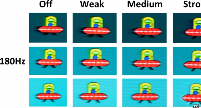 BlurBusters's tweet photo. @shelvacu An example of why UFOs don't always use white-black-white, is that odd artifacts ONLY show up with certain color pairs that are 10x slower than other color pairs.  Can look weird in certain games when specific colors feel laggy. https://t.co/5x6MC4QciQ