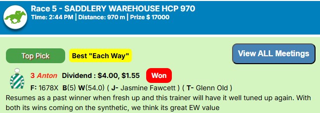 racingtipsnz's tweet photo. We're at the new HASTINGS course in New Zealand today, while we are also covering the SEYMOUR meeting in Australia.

All our selections are online at https://t.co/0SEVD1UjU7 and picks for Race 5 at Hastings below.

Plus we bring you a few of our winning selections from yesterday. https://t.co/X1aJyZEdvl