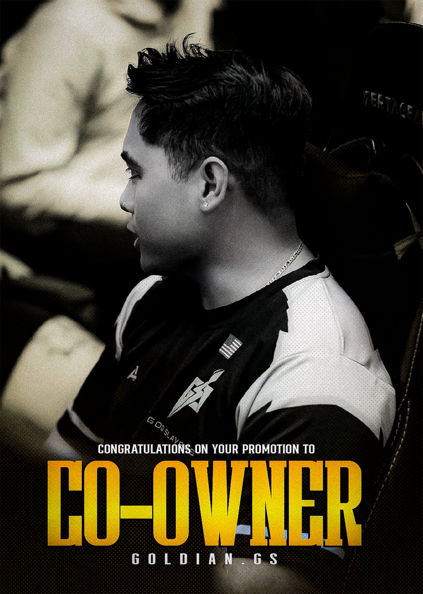 GodSlayersGG's tweet photo. God Slayers have now gained a second owner!
Working alongside @Fulgur_GS
@GOLDIAN_GS is now one of the owners of @GodSlayersGG ! https://t.co/4QbzCPpS6S
