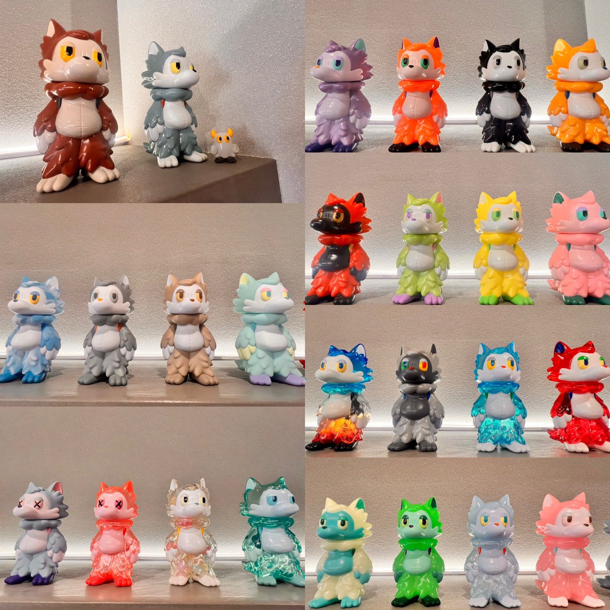 hmkrkzy's tweet photo. か、可愛すぎる！！
（飾るスペースが無くなってきた）
デザフェスいぎだい…。

おおかみくん
あらいきりこ
ソフビ https://t.co/j7fDZ3sRjp