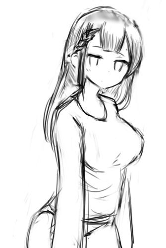 8年前の自作絵フォルダにあったこのかわいい女は誰(ファイル名test.jpg)