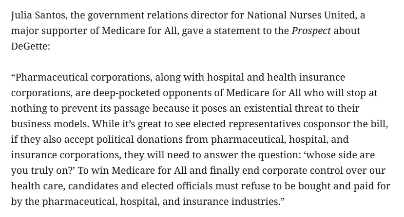 usamahandrabi's tweet photo. Few groups or unions have led the fight or worked harder to pass Medicare for All than @NationalNurses.

Listen to what they have to say about politicians like Diana DeGette who pretend to support Medicare for All while being bankrolled by the very lobbies opposing it: https://t.co/rV26BS85U4