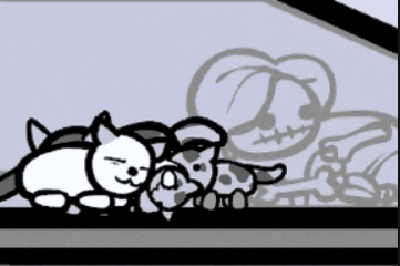 Subc22's tweet photo. mewgenics spoilers:
can't believe ed was right about that thing in the attic in early screenshots https://t.co/BLBLhb7xno