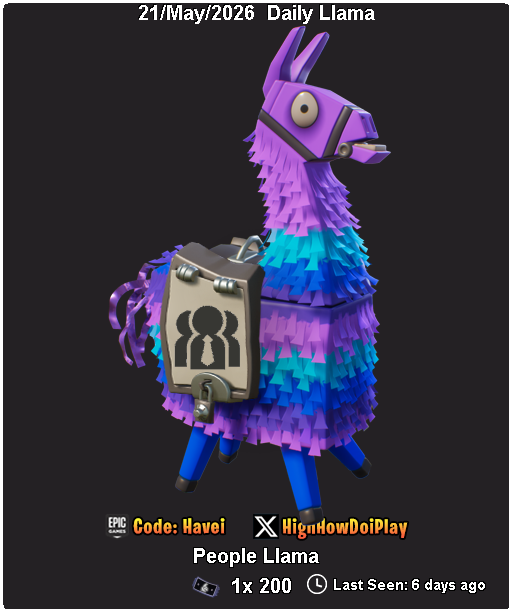 HighHowDoIPlay's tweet photo. The #Fortnite #SaveTheWorld Llama Shop has rotated! Use Code `Havei` in the Fortnite Shop #ad https://t.co/SWpI7oXeQu