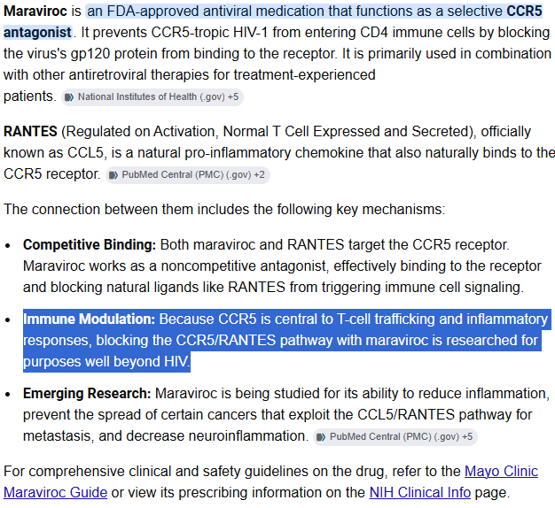 dbdugger's tweet photo. @AlbaDocherty @TheWHN @DavidJoffe64 The research extends to Long Covid, doesn't it?
Case series: Maraviroc and pravastatin as a therapeutic option to treat long COVID/Post-acute sequelae of COVID (PASC)
https://t.co/Qtu30sWMB9 https://t.co/0osmZSV0tH