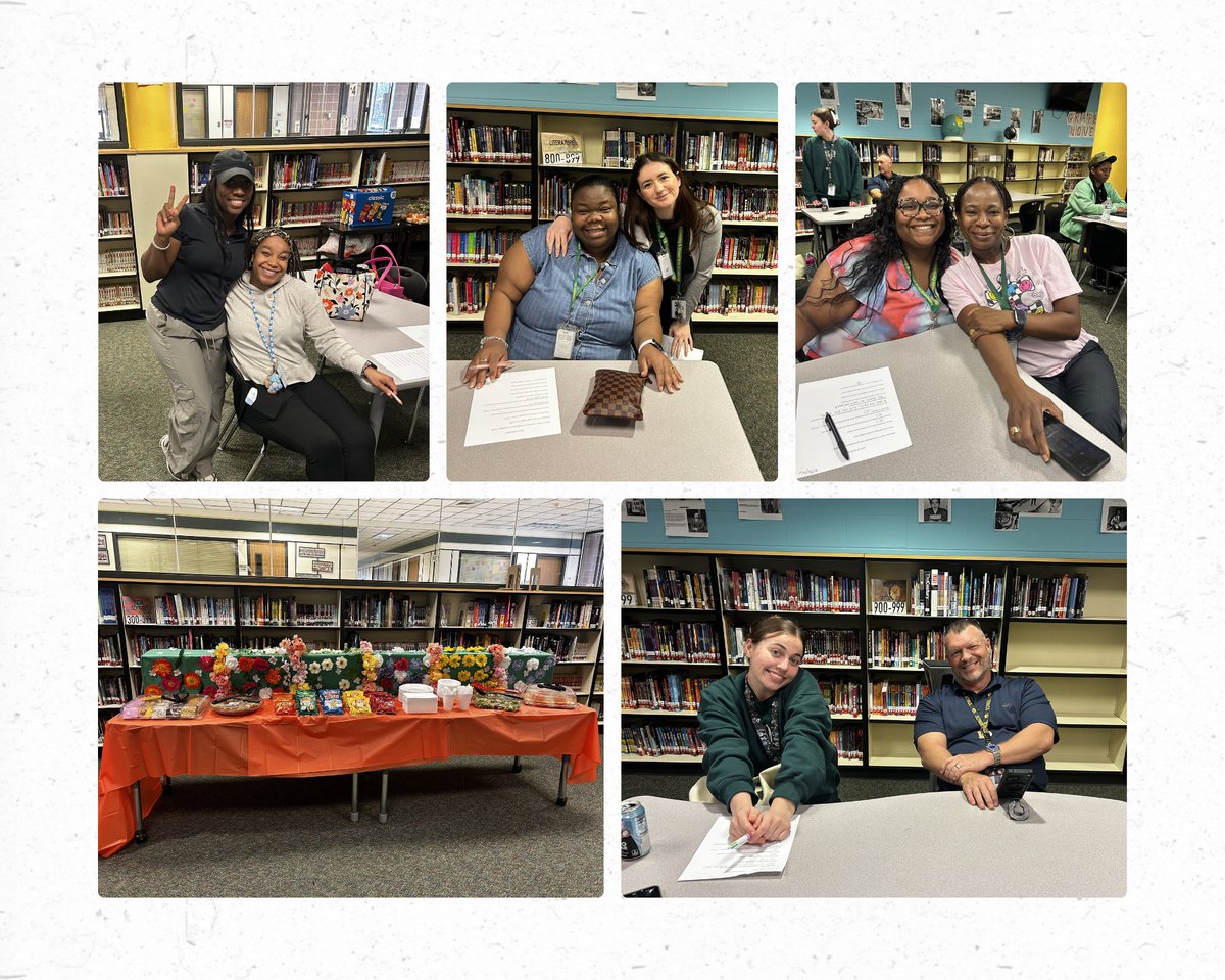 AlbrightMS's tweet photo. A few moments from our latest mentor/mentee meeting where veteran teachers connected with and supported those new to our campus. Great food, fellowship, and conversations made for a wonderful time together. @AliefISD https://t.co/sNQa7AlfAL