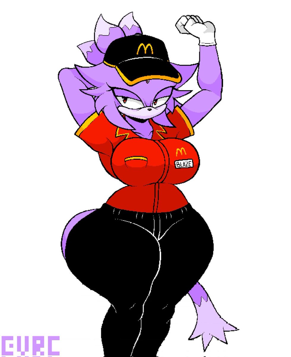 rush_blazer's tweet photo. [🔥] My subjects really work themselves to the bone in these getups...very form fitting of them~

—yes she does have fast food in her kingdom, she isn't that behind the times— https://t.co/aasQ4mWyLS