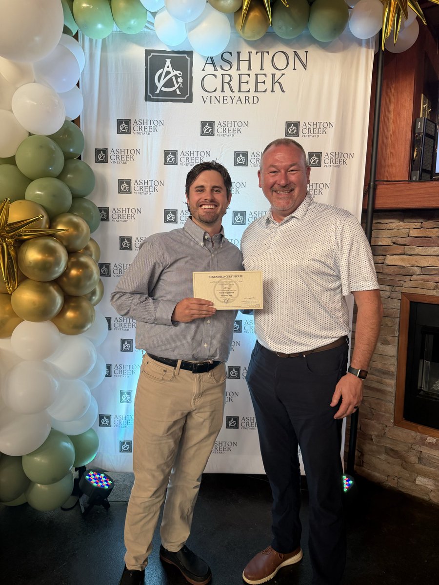 mikecherryforva's tweet photo. Congratulations to Ashton Creek Vineyard in Chester on being the first vineyard in Virginia to receive the Regenerative Farming Pilot Program certification from the USDA. We are proud of your continued efforts in sustainable farming practices. https://t.co/H9D1apDozK
