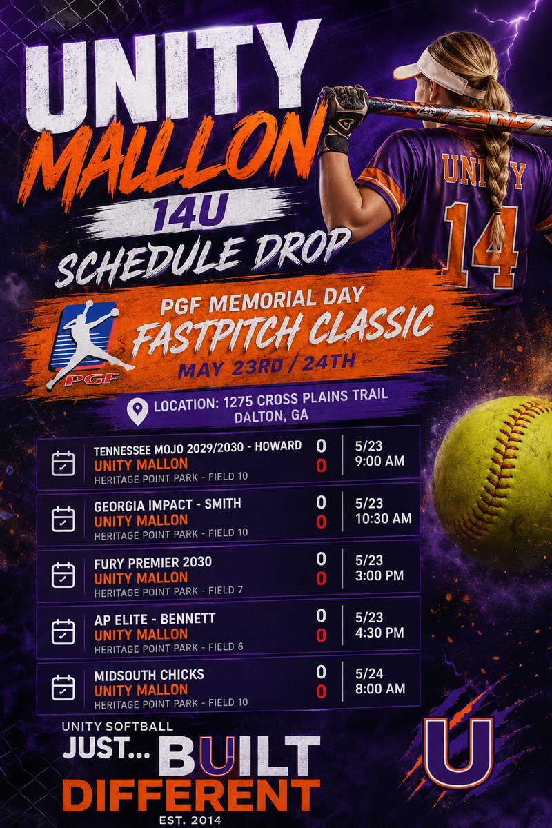 Unity - Mallon Fastpitch tweet media