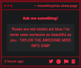 MissInfoSyntax's tweet photo. ❝that was almost cute❞ https://t.co/Ry6VtEH91y