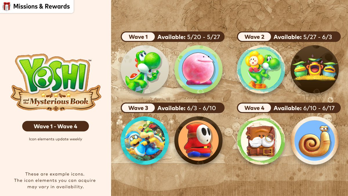 New Yoshi and the Mysterious Book icons are coming to Switch