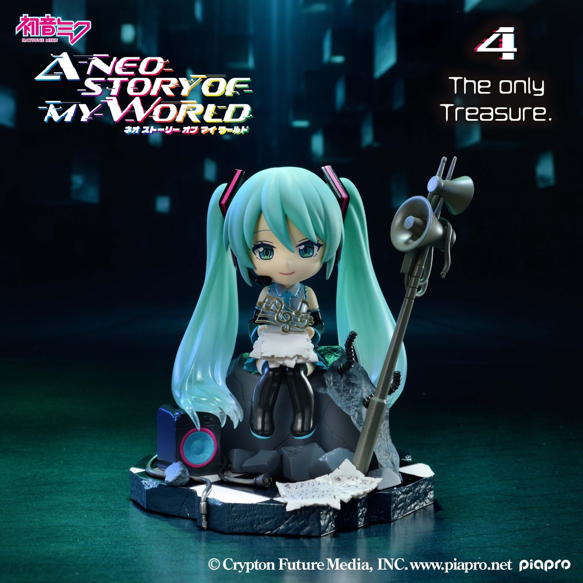 rement_official's tweet photo. 本日発売
【初音ミクシリーズ】 A NEO STORY OF MY WORLD

「Neo world」をテーマにした初音ミクのフィギュアが登場！
 ジオラマ細部も作り込まれており、ボリューム感のある商品です。

#初音ミク #ピアプロキャラクターズ #リーメント #rement #figure https://t.co/ioU3bDlpy8