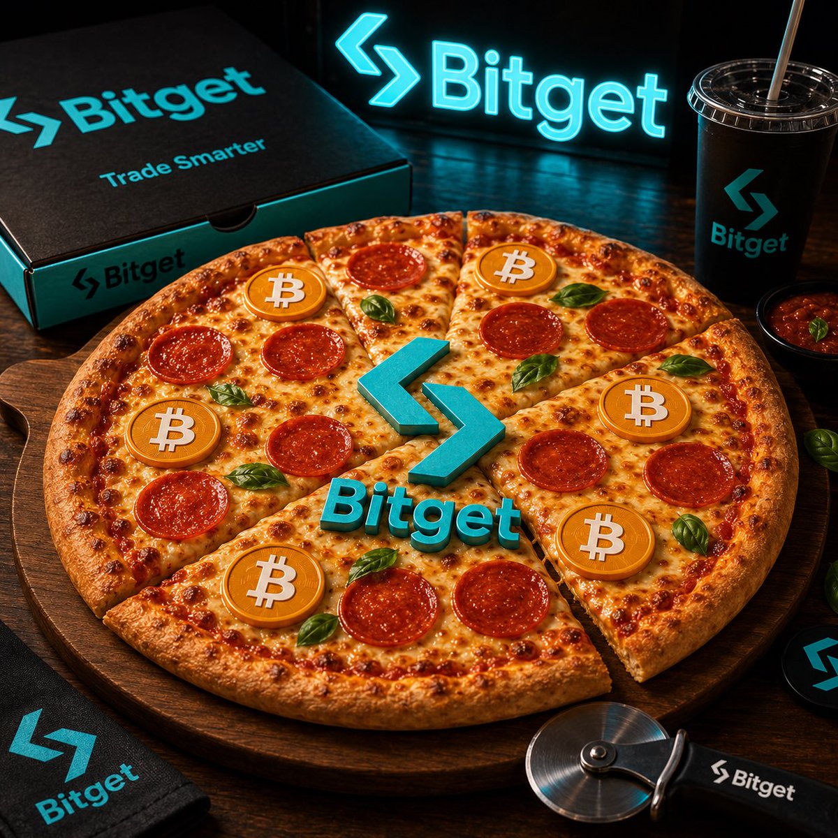 Sasa44075930's tweet photo. 🍕 One pizza changed Bitcoin history.
Now we’re bringing that energy to the Bitget side. ⚡️

Which slice are you taking first? 👀

#PizzaWithBitget #BitcoinPizzaDay #Bitget https://t.co/2ftCB4Mb9X