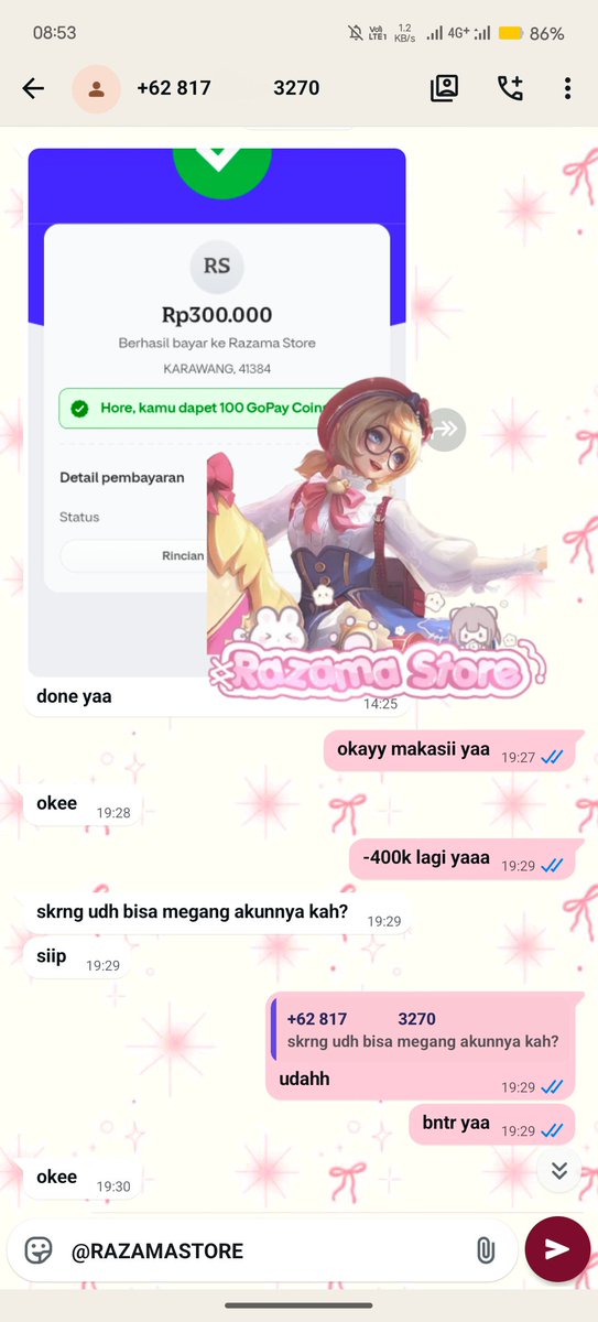 razama store - sc tumbal, batu evol & koin 1M tweet media