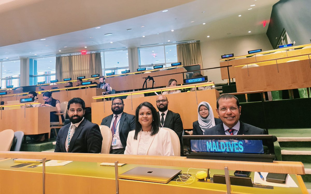 MoFAmv's tweet photo. Maldives elected to the United Nations Economic and Social Council for the first time

📃 Press Release | https://t.co/mFtc65b4Jh https://t.co/NpJlm1Zupc