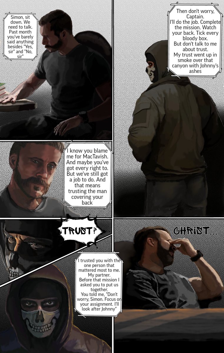 TenkoRina's tweet photo. Couldn't get this headcanon out of my head, so... I drew it💔
#ghoap #cod https://t.co/X8X87yzM3C