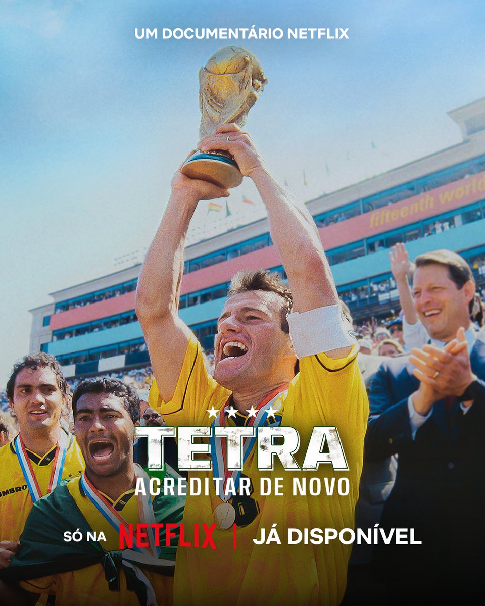 NetflixBrasil's tweet photo. VOCÊ TINHA QUE ESTAR LÁ!

O documentário Tetra: Acreditar de Novo já está disponível! https://t.co/TRqcuFoMnB