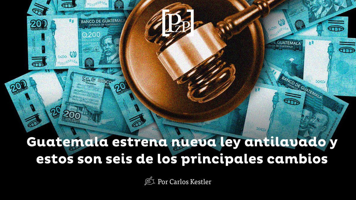 PlazaPublicaGT's tweet photo. 💰 #Guatemala renovó sus reglas contra el lavado de dinero y evitó entrar a la lista gris de #GAFILAT.

📌 @carlosrkestler explica los 6 cambios más importantes de la nueva ley y qué significan para el país. https://t.co/cYMdUTZebp