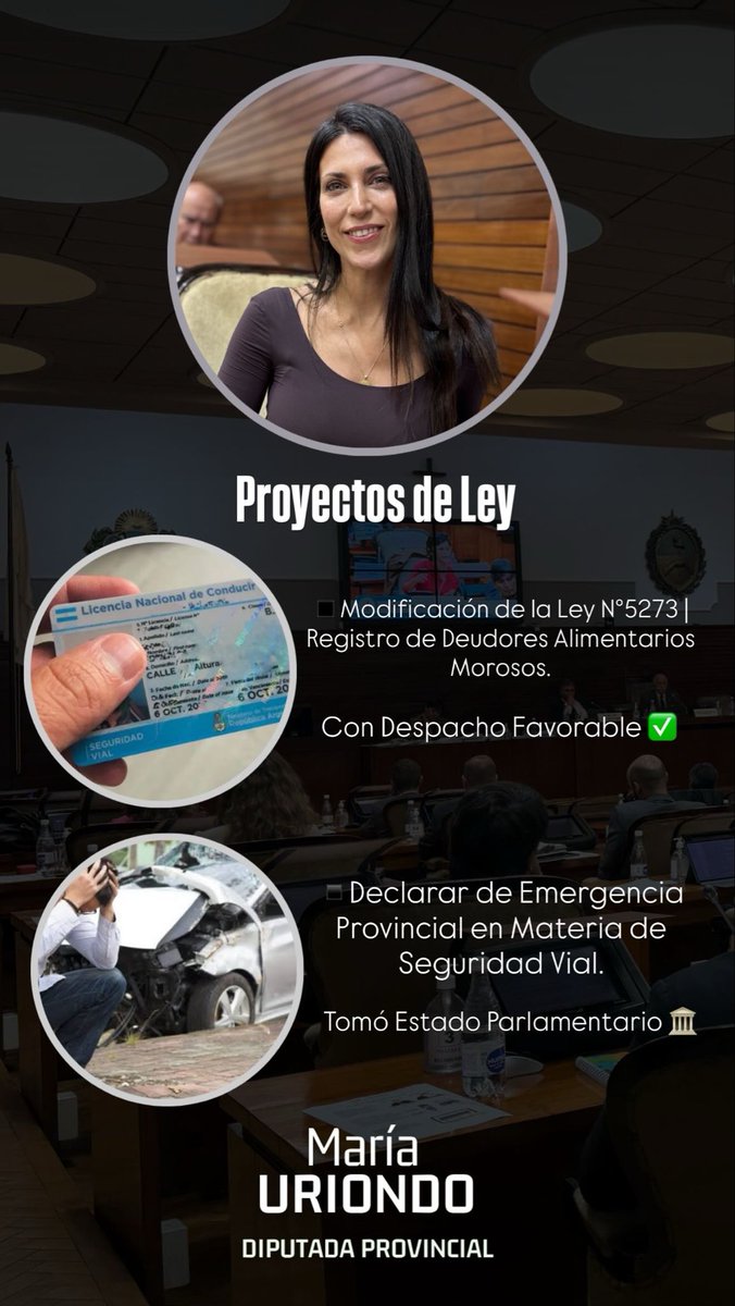 mariauriondo's tweet photo. 5ta Sesión Ordinaria 🏛️

Tomaron estado parlamentario:

▪️Proy. de Ley: Emergencia Provincial en materia de Seguridad Vial.
▪️De Interés el 6° Festival “Tango y Pacha”.
▪️De Interés la 1° Escuela de Fútbol para personas con TEA.

@LegisJujuy https://t.co/YM0WLnb4ex