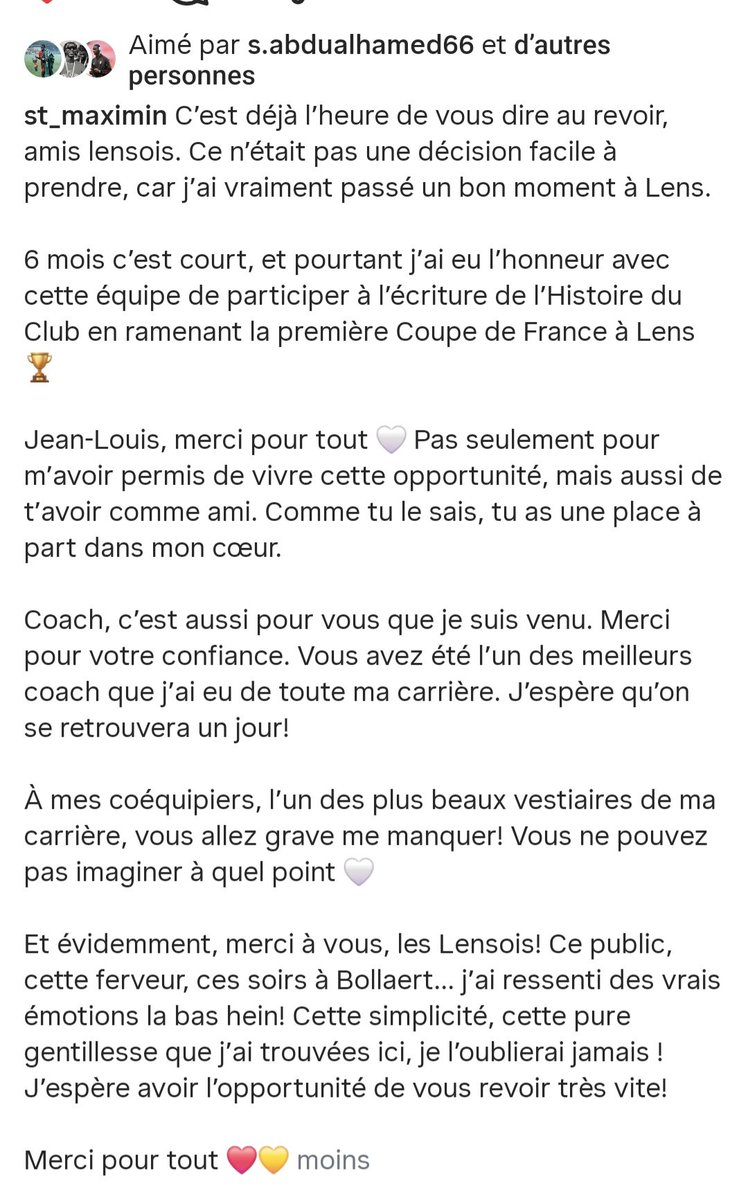 Dylan2plq2's tweet photo. Le message de Maxi sur insta...c'est donc officiel...💔💔 https://t.co/6M3K51ZTqg