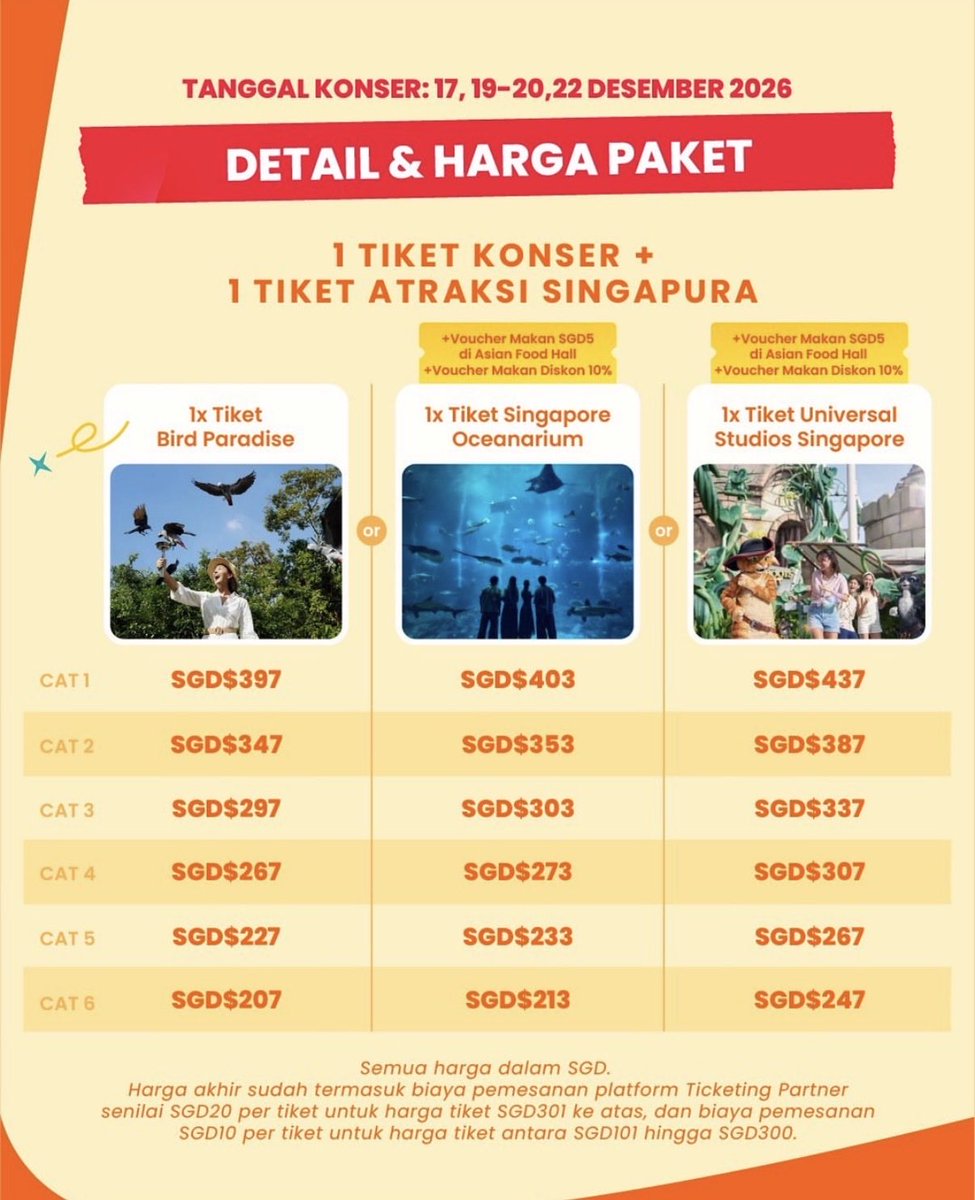 Theressa94's tweet photo. Pada nonton konser Arirang BTS di Singapore bln Des 2026 ga sih? Tegang bngt ga dpt tiketnya. 🥹
FYI, selain beli lwt gen sales, besok 5 Juni 2026 jam 11.00 WIB, bisa war tiketnya lwt klook juga loh. 
Kalo blm rezeki pas gen sales langsung buru2 cek klook

https://t.co/y0Rb94TcF4 https://t.co/1waTxUDUFT