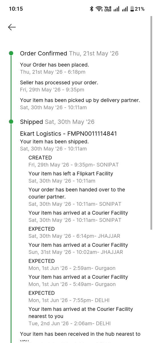 khan_448's tweet photo. @flipkartsupport @_Kalyan_K @flipkartsupport @Flipkart @_Kalyan_K Update ? https://t.co/B1PIvZhnK9