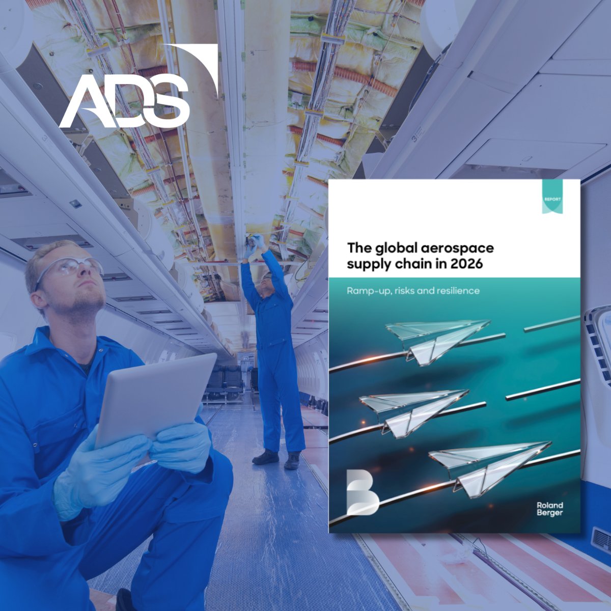 ADSgroupUK's tweet photo. ⚠️✈️ The Iran war could test aerospace supply chains. A new @RolandBerger study with ADS, @bdlipresse and @GifasOfficiel highlights a sector making progress on resilience, but still exposed at a critical moment for production ramp-up.
 
Read more: https://t.co/J3YDdQi7lZ https://t.co/8YiK7QOksH