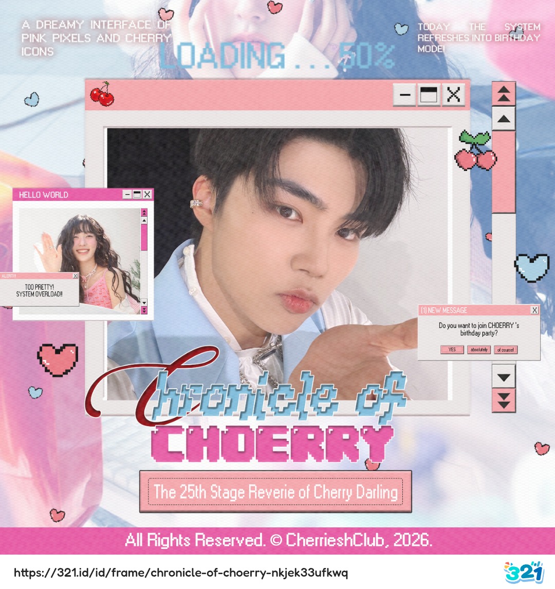parkgnuwook's tweet photo. @AtelierOfCherry @CherrieshClub With the cutest little glitches, happy birthday, kak @choegrry! May your glow always stay bright and lovely, so everyone in this dreamy digital world can see how precious and beautiful you are. ♥︎

#25ChaptersWithChoerry
#0604_HBD_Choerry https://t.co/r1XMClerZ8