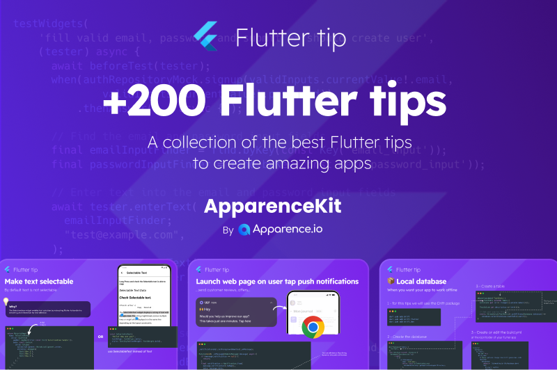 mcflyDev's tweet photo. Find more than 200 tips like this on
ApparenceKit flutter tips https://t.co/cbFoeBrSeL