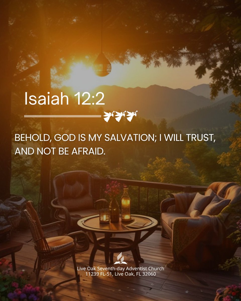 LOFLSDAChurch's tweet photo. Fear loses its power when God is your salvation. His presence brings confidence, courage, and peace in every situation.

Choose trust over fear today and rest in God's saving power.

#Isaiah122 #TrustGod #FearNot #GodOurSalvation #FaithOverFear https://t.co/syOYTMnWpf