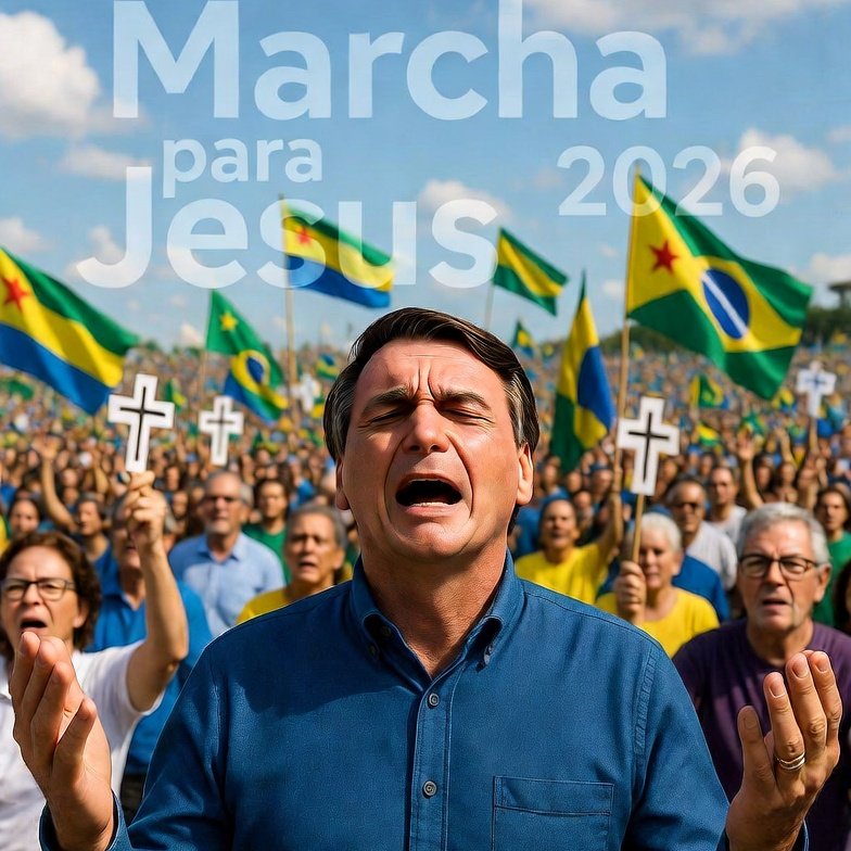onlinevangelica's tweet photo. @Fa1ryNight Jair esteve presente desde 2019 como o primeiro presidente no evento, reforçando laços com a comunidade evangélica que ora pelo Brasil.

A tradição da família Bolsonaro na Marcha para Jesus ganha continuidade com Flávio em 2026. Glória a Deus! https://t.co/VuVxOKkhoJ