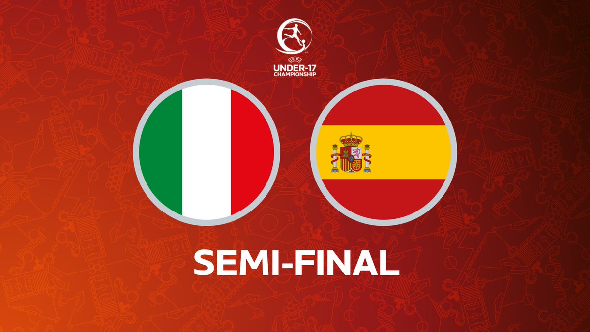 UEFAMensYouth's tweet photo. Who will face Belgium in the final? 🤔

Watch Italy 🆚 Spain on https://t.co/9QkhwHwSNd in selected territories 💻

👉 https://t.co/CyS0nDLelF 👈

#U17EURO https://t.co/KcuUxYVXDl