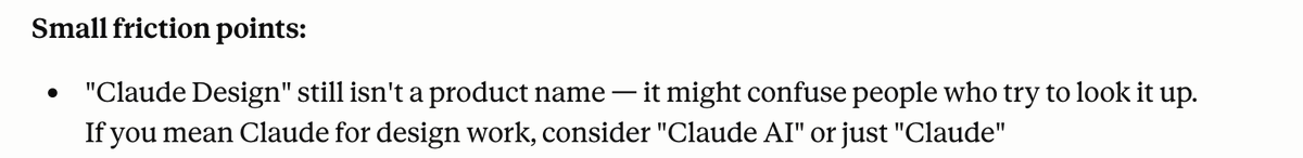 KirkMDesign's tweet photo. Nothing better than Claude confidently not knowing its own features https://t.co/qg5O0LgzBq