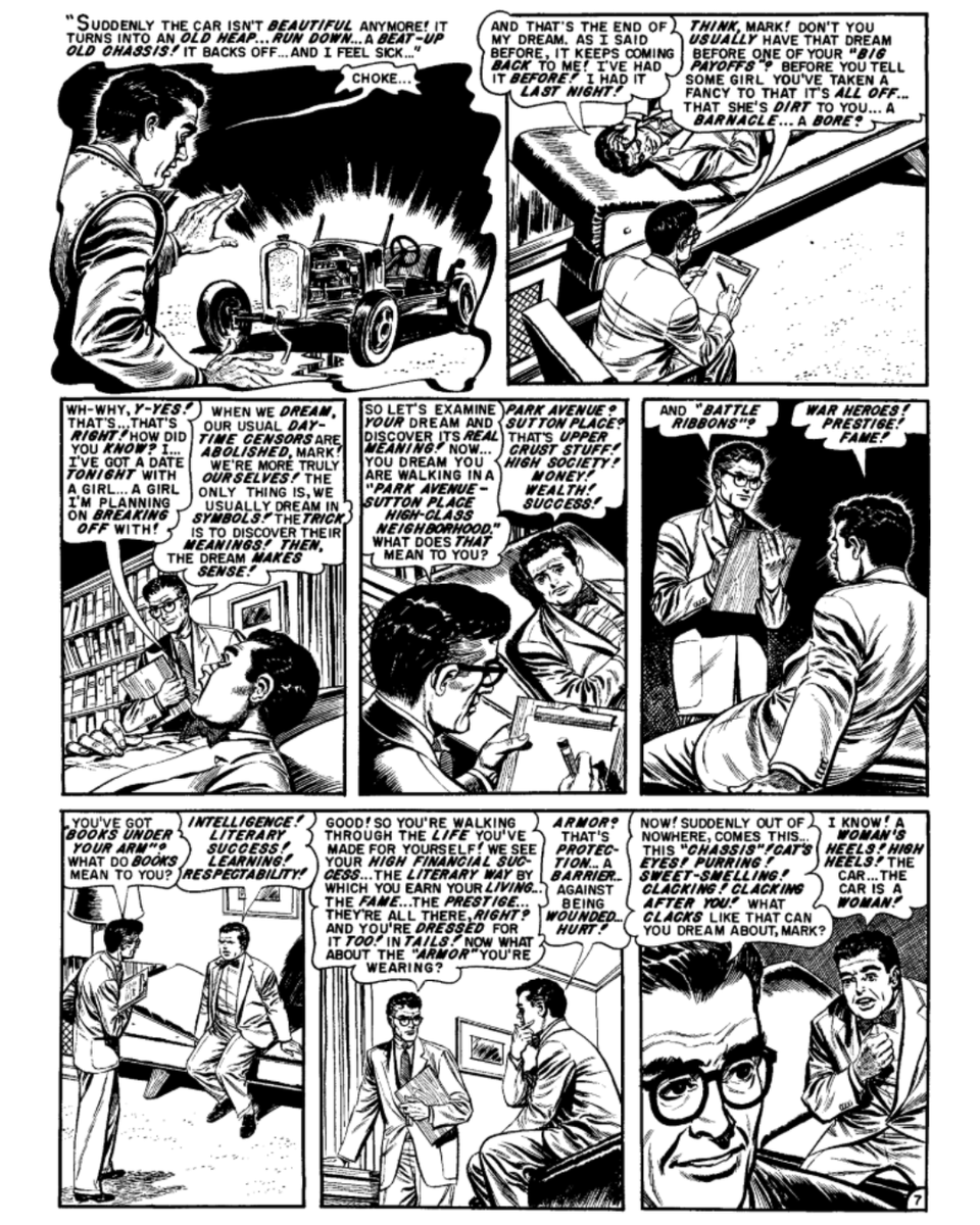 fantagraphics's tweet photo. Shock Treatment contains all twelve stories from Psychoanalysis, each masterfully drawn by Jack Kamen and most written by Daniel Keyes about the struggles of three patients to reconcile their inner fears and turmoil with their outward lives--out 7/7! https://t.co/NzKfyFtbxi https://t.co/FCC0Y32ixI