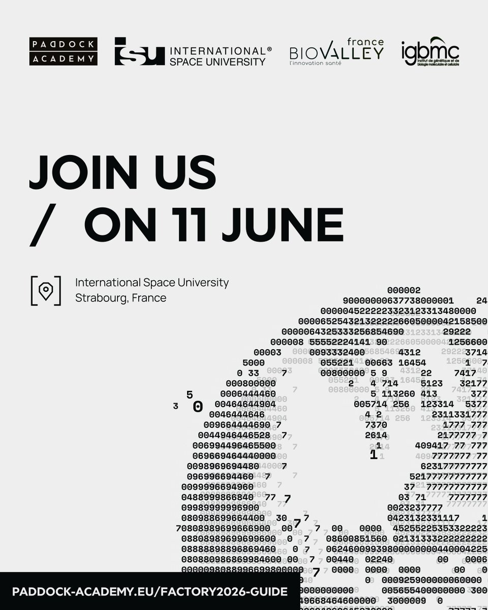ISUnet's tweet photo. 🛰️🚀 Space is no longer just for space agencies.

On 11 June, ISU co-hosts #Factory2026 to explore how orbit is reshaping industry and healthcare.

Join us for opening remarks by Barbara Belvisi alongside 30+ startups. 👉 https://t.co/9Az6yg72b8 https://t.co/dEiy1ipWan