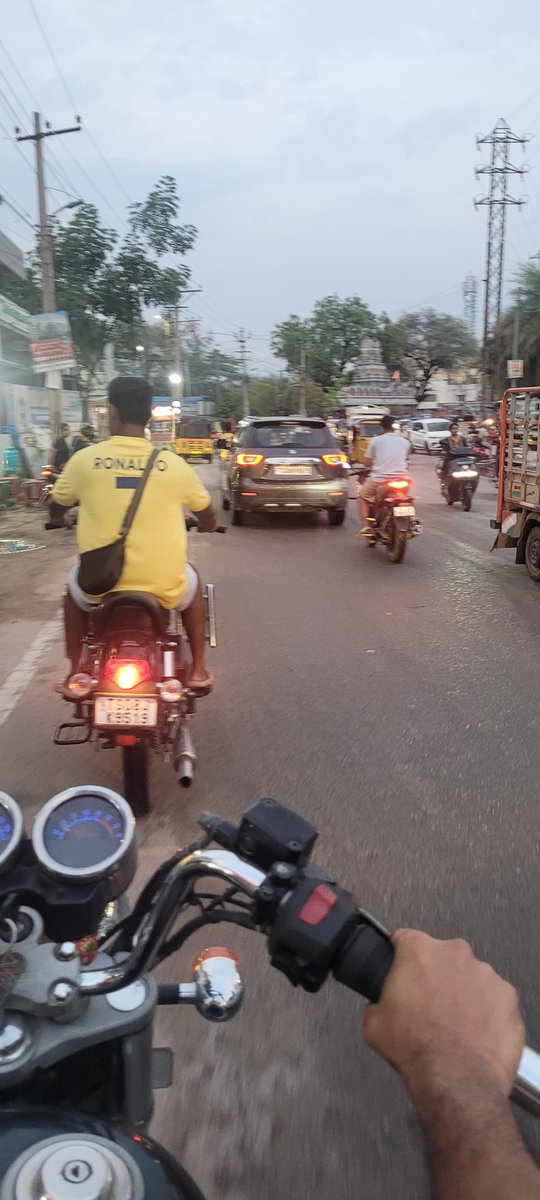 sakethabhi's tweet photo. Too loud sound with modified silencer which is illegal. Uneccesary acceleration causing deliberate noise polution

Area: Kapra - Saket road
Time: 6.30 pm
Date: 04/06/2026

Vehicle: TS 08 JK 9519

Take action @HYDTP @MKJTRAFFIC https://t.co/8QT8LhD1r1