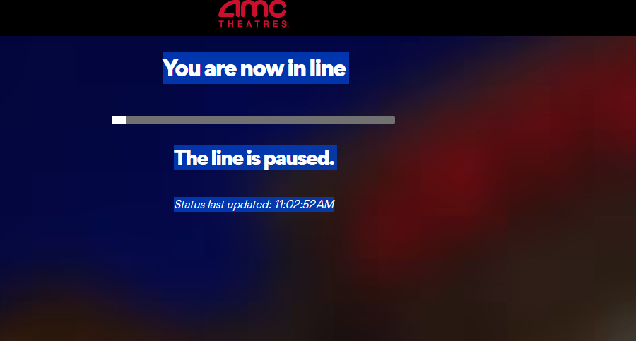 RyanGrins's tweet photo. @AMCTheatres Something up with your site? Been trying to get tickets through both app and website for a while now. https://t.co/wbxSwalwIh