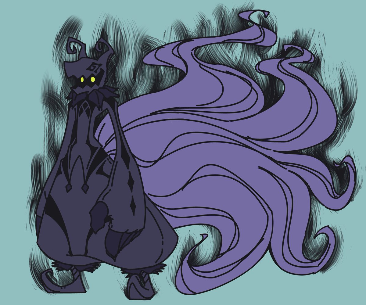 TheJoot's tweet photo. nother missing watermark bc i wasn't planning on uploading 

slightly updated design for melinoe's devil form, taking even more heartless inspo https://t.co/lRJh47az2x