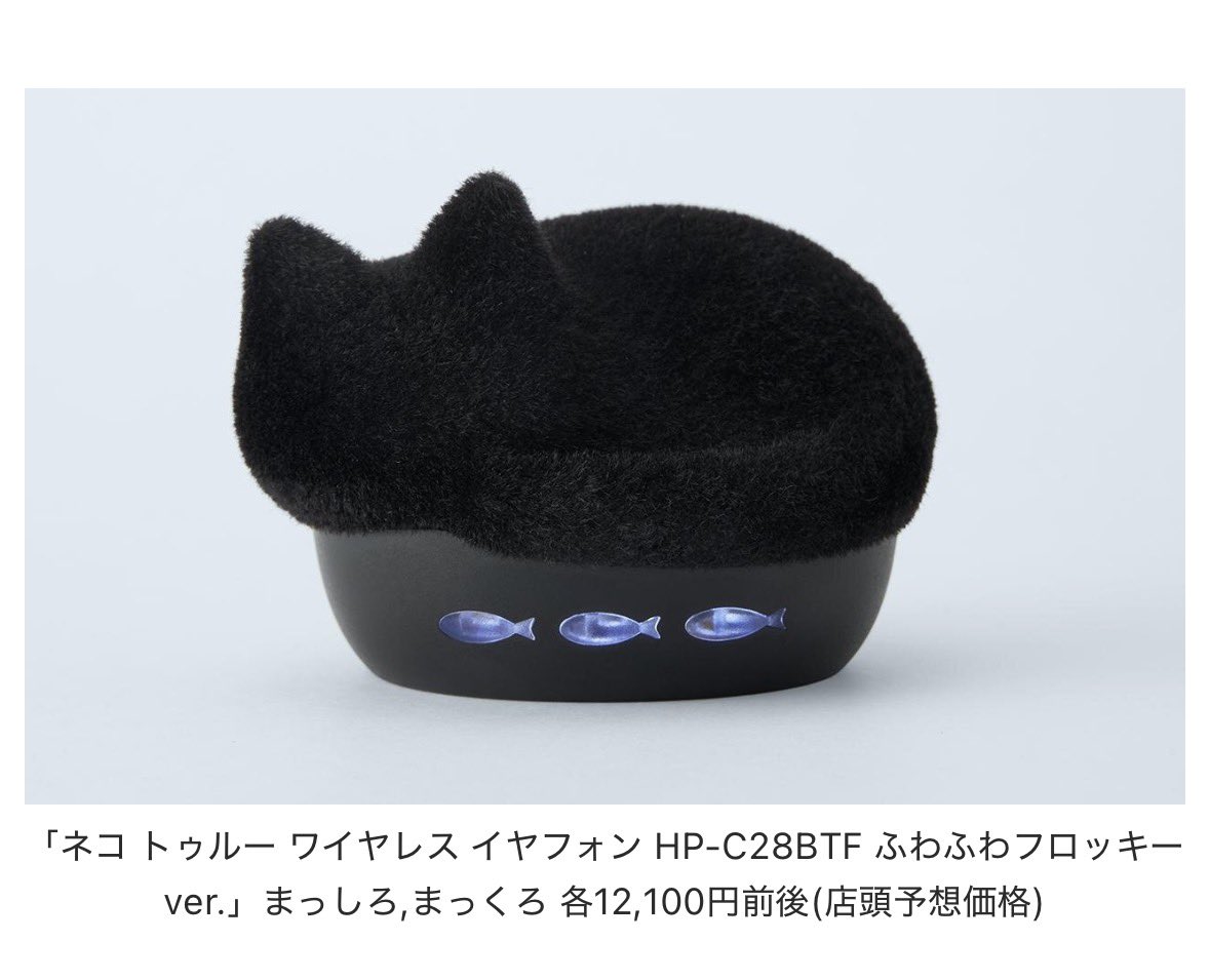 things_here_'s tweet photo. 낮잠자는 고양이 이어폰이라니 너무너무너무너무 귀여워. (NEKO true wireless earphones)고양이가 먀~하고 안내도 해준다 함 🐈‍⬛🐈 https://t.co/ctS9zG57kK